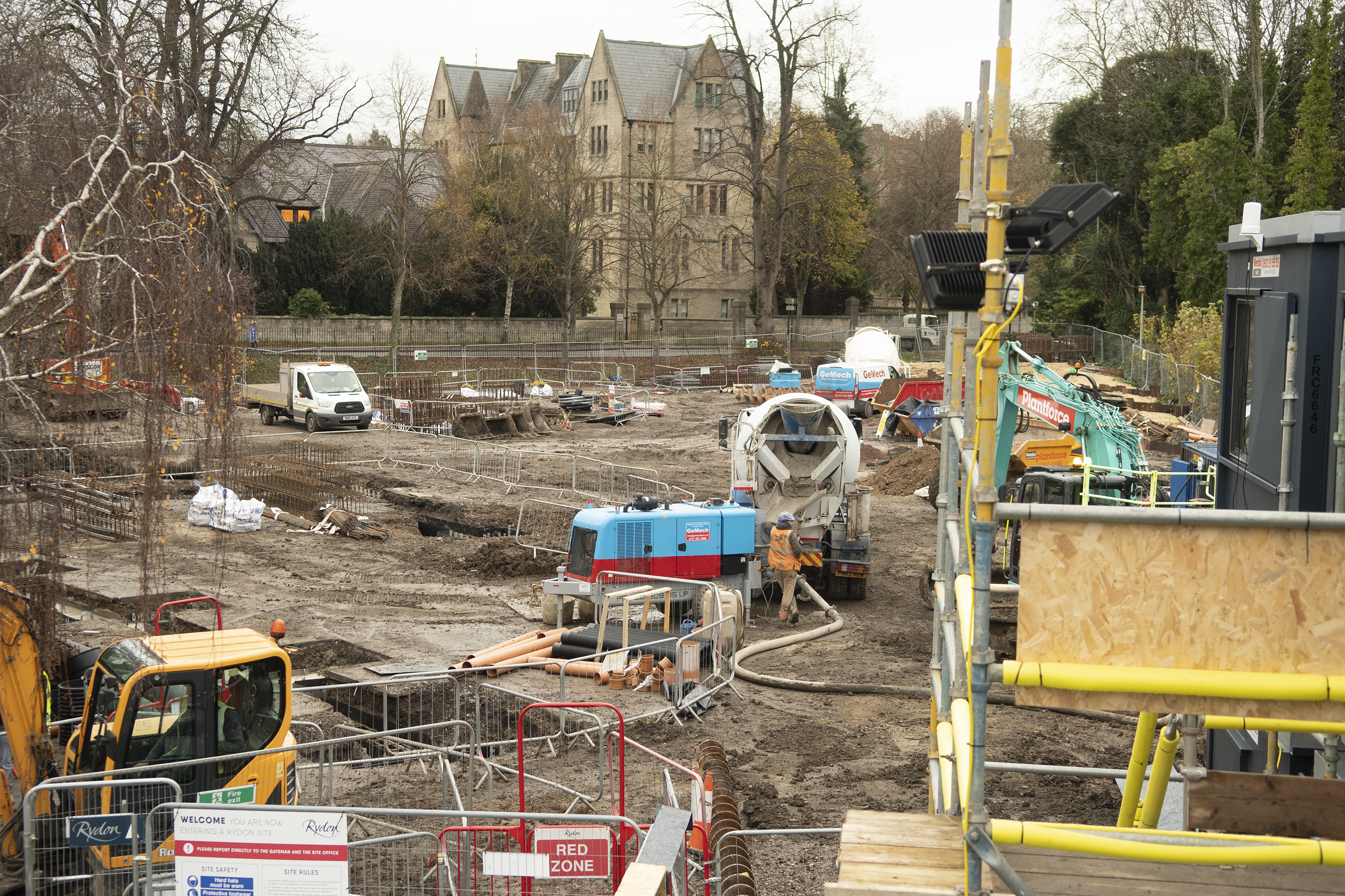 building work, north parade